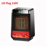 Hot Air Blower Desktop Electric Heater with Thermostat Heating Fan Warm Air Blower for Household Bedroom Office Space Heater