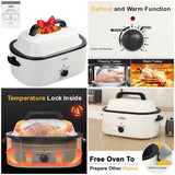 XMSJ Electric Roaster Oven With Viewing Lid Cool Touch Exterior