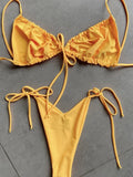 RUOTONGSEPT Low Waist Bikinis 2022 Triangle Swimwear Female Swimsuit Women Print Bikini set two-Piece Suit Push Up Bathing Suit