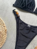 2026 Summer Sexy Bikini Set Women Swimwear Chic Bead Sling Bra Thong Swimsuit Micro Bikini Fashion Brazilian Beach Bathing Suit