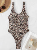 Splicing Backless Micro Thong Female Swimwear One Piece Swimsuit Women Monokini High Cut Leg Bather Bathing Suit Swim Beach Wear
