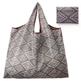 BIG Eco-Friendly Folding Shopping Bag Reusable Portable Shoulder Handbag for Travel Grocery Fashion Pocket Tote