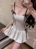French style high-end camisole one-piece swimsuit for women, new popular item, high-end belly covering and slimming swimsuit