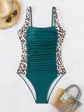 2026 Leopard Swimsuit One Piece Slim Vintage Swimwear Women Sexy Bathers Bathing Swimming Swim Suit Female Beachwear XXL