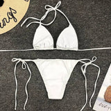 Sexy Neon Extreme Mini Micro String Bikini 2025 Women Swimsuit Female Swimwear Two-Piece Bikini Set Bathing Suit Swim Beach Wear