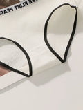 Women's High Waist Panties  Letter Elastic Waistband Soft Ribbed Fabric Comfortable Briefs for Daily Wear women bra K2809