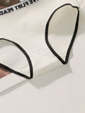 Women's High Waist Panties  Letter Elastic Waistband Soft Ribbed Fabric Comfortable Briefs for Daily Wear women bra K2809