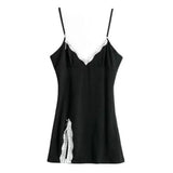 Women's Lace Sexy Night Dress Ladies Bowknot Sexy Nightgowns Sleepwear Spring Summer Night Sleeping Dress Women Pajama Dress