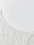 Women's Ripped Backless T-shirt Off Shoulder Short Sleeve Loose Fit Tee Tops Solid Color Shirts for Party Club Gothic Summer