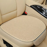 Universal Size Anti-slip Car Seat Cover Car Seat Front Seat Protector Cushion Linen Fabric Car Accessories No Backrest