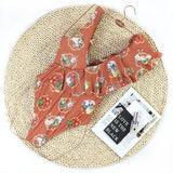 New Sexy One Piece Swimsuit Swimwear Women V-neck Multi-layer Big Ruffle High Waist Flowers Print Beachwear Bathing Suit 2026