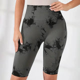Women Sports Pilates tie-dye Leggings Woman Gym Legging Seamless Yoga Shorts w/Tummy Control Women's Shorts Fitness Female Cloth