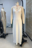 Women Sleeveless Summer Solid Color Twisted Straps Dresses V-Neck Backless Party Club Vacation Beach Long Dresses