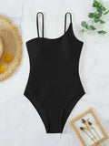 2026 Plain One Shoulder Swimsuit One Piece Solid Swimwear Women Sexy Bathers Bathing Swimming Swim Suit Female Beachwear