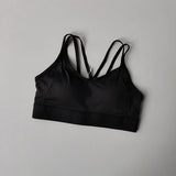 Women's Summer Shock-absorbing Running Yoga Tank Top with a Beautiful Contrasting Sports Bra and a Professional Pilates Bra