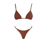 Bandeau 3Pcs Biquini Sexy Bikini Women Swimsuit Push Up Swimwear Female Strappy Bathing Suits Green Bodysuit Beachwear Swim Suit