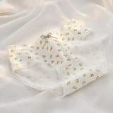 5Pcs/Set Cotton Briefs Cute Strawberry Women's Panties Breathable Female Soft Lingerie Girls Fashion Floral Underwear