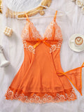 Purple Women Lace Babydoll Dress Soft Sleepwear Underwear Festival Gift