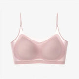 Ultra-thin Tube Tops Push Up Bras For Women Ice Silk Underwear Small Cup Sexy Lingerie Anti Droop Seamless Bras Summer Top