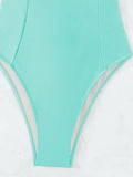 S - XXL Sexy Criss Cross Backless Women Swimwear One Piece Swimsuit Female High Leg Cut Monokini Bather Bathing Suit Swim Lady