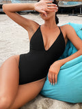 2025 Sexy Cross Bandage Backless Women Thong Swimwear One Piece Swimsuit Female High Cut Monokini Bathing Suit Swim Beach Wear