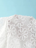 Vintage White Floral Embroidery Bikini Set 2026 Women 3D Flower Push Up Bra Pleate Skirt 3 Piece Swimsuit Bathing Suit Swimwear
