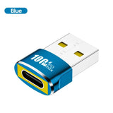 Elough USB To Type C OTG Adapter USB C Female to USB A Male Converter For PC Samsung Xiaomi 100W Fast Charging Adaptador USB 2.0