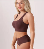 Women's Underwear Sexy Seamless Bra and Panty Set Wire Free Brassieres Female Womens Lingerie Underwear & Sleepwears