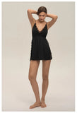Plus Size 3XL -5XL Female Nightgown Chemise Sleepwear Sexy Intimate Lingerie Backless Nightdress Silky Satin Homewear Loungewear