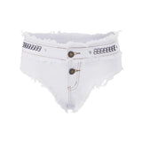Womens Sexy Denim Shorts Summer Casual Ripped Hot Jeans Shorts Streetwear