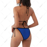 Women Girls Bikini Cape Verde Flag Swimsuit Sets Three Point Beachwear Swimming Bathing Beach Party Suits Sexy Mujer