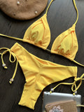 New Solid Color Bikini Set 2026 Women's Swimsuit Hanging Neck Rope Split Swimsuit 2-piece Set Summer Beachwear
