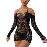 Sexy Fishnet Plus Size Babysuit Women Erotic Lingerie Dress Porno Babydolls Underwear Teddy BodyStockings Costumes For Sex