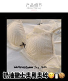 Japanese Style First Bra for School Girls No Wire Seamless Bralette Teen Comfort Invisible Thin No Marks, Natural Chest Enhancer
