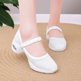 Women Satin Ballet Shoes Breathable Lightweight Ribbon Lace Up Non Slip Square Toe for Office Summer Daily All Season Wear