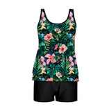 2026 Pinted Floral Tankini Two Pieces Swimsuit Women Vintage Swimwear Female Bathers Bathing Swimming Swim Suit Beachwear