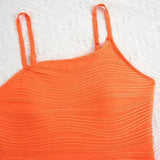Girl Orange One Piece Swimsuit for Kids Children's Swimwear 8-12 Years Beach Wear Cute Bathing Suit Teenagers Holiday Outfit