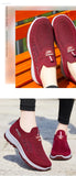 Women Vulcanized Shoes  High Quality Breathable Mesh Women Sneakers Soft Slip On Flats Shoes Women Loafers Walking Flat