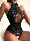 Crotchless Red Sexy Lingerie Women Erotic Clothing Lace Sex Underwear Open Bra Babydoll Dress Transparent Sexiest Bodysuits
