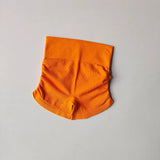 High Waist Women's Yoga Fitness Shorts Tight Fit Abdominal Slimming Lifted Buttocks Three Part Pants Exercise Clothing
