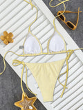 Sexy Swimsuit Women's Bikinis Swimwear Woman  Bathing Suit 2 Piece Triangle Bikinis Sets Beach Dress Wear Cover Up Beachwear