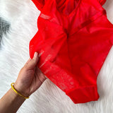 MOYISU Women's Sexy Summer Bodysuit Halter See Through Mesh Lingerie Push Up Pads Euro Style Boho Chic Shapewear Hot Item AU Hot