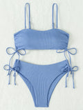 Sexy Bandeau Bikinis 2025 Women Brazilian Swimwear Female Swimsuit Two Pieces Bikini Set Bather Bathing Suits Girls Beach Wear