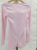 Phantasy Pink Overalls for women Sexy Long-Sleeved Jumpsuit Yoga Pant Sport Yoga Style Slim Short Jumpsuit Lady Women's Clothing