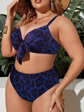 Leopard Push Up Bikini 2026 Large Plus Big Size Swimsuit Women High Waist Swimwear Female Bathers Bathing Swimming Swim Suit 4XL
