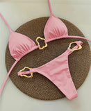 Sexy Halter Micro Bikini 2025 Women Swimsuit Solid Swimwear Thong Bikinis Set Brazilian Beach Wear Bathing Suit Biquini Female