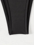 ZTVitality Tassel Trim Triangle Halter Tie Strap Backless 2024 New Arrival Padded Sexy Swimsuit Women Swimwear Summer Biquini