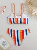 High Waist Bikini 2026 Women Strappy Swimsuit Sexy Striped Swimwear Female Bathers Bathing Swimming Swim Suit Summer Beachwear