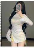 New Swimsuit for Women, Split Long Sleeved Sun Protection, Fresh and Sweet, Pure Desire, Beach Three Piece Swimsuit Set