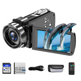 18X 42MP Digital Video Camera 3" Flip Screen 4K UHD Camcorder Wifi Webcam For Youtube Livestreaming Wide Angle Lens Vlog Camera